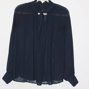 Ark & Co Transparent Navy Blouse